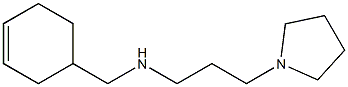 (cyclohex-3-en-1-ylmethyl)[3-(pyrrolidin-1-yl)propyl]amine Struktur