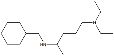 (cyclohexylmethyl)[5-(diethylamino)pentan-2-yl]amine Struktur