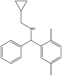 (cyclopropylmethyl)[(2,5-dimethylphenyl)(phenyl)methyl]amine Struktur