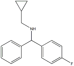 (cyclopropylmethyl)[(4-fluorophenyl)(phenyl)methyl]amine Struktur