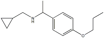 (cyclopropylmethyl)[1-(4-propoxyphenyl)ethyl]amine Struktur