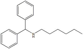 (diphenylmethyl)(hexyl)amine Struktur