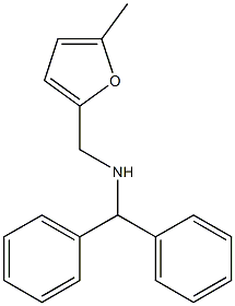 (diphenylmethyl)[(5-methylfuran-2-yl)methyl]amine Struktur