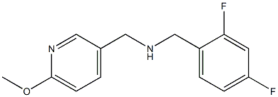 [(2,4-difluorophenyl)methyl][(6-methoxypyridin-3-yl)methyl]amine Struktur