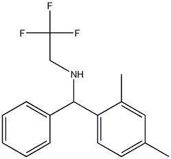 [(2,4-dimethylphenyl)(phenyl)methyl](2,2,2-trifluoroethyl)amine Struktur