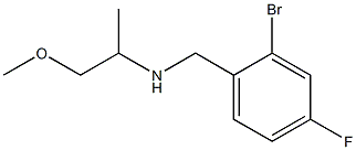 [(2-bromo-4-fluorophenyl)methyl](1-methoxypropan-2-yl)amine Struktur