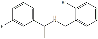 [(2-bromophenyl)methyl][1-(3-fluorophenyl)ethyl]amine Struktur