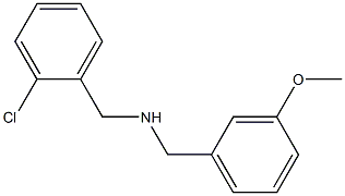 [(2-chlorophenyl)methyl][(3-methoxyphenyl)methyl]amine Struktur