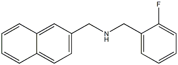 [(2-fluorophenyl)methyl](naphthalen-2-ylmethyl)amine Struktur