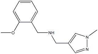 [(2-methoxyphenyl)methyl][(1-methyl-1H-pyrazol-4-yl)methyl]amine Struktur