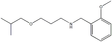 [(2-methoxyphenyl)methyl][3-(2-methylpropoxy)propyl]amine Struktur