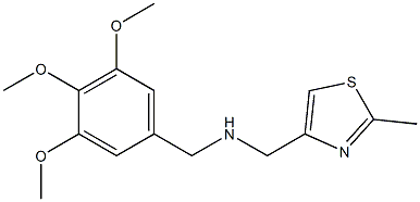 [(2-methyl-1,3-thiazol-4-yl)methyl][(3,4,5-trimethoxyphenyl)methyl]amine Struktur