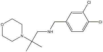 [(3,4-dichlorophenyl)methyl][2-methyl-2-(morpholin-4-yl)propyl]amine Struktur