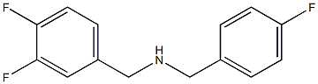 [(3,4-difluorophenyl)methyl][(4-fluorophenyl)methyl]amine Struktur