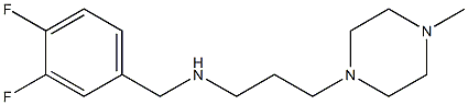 [(3,4-difluorophenyl)methyl][3-(4-methylpiperazin-1-yl)propyl]amine Struktur