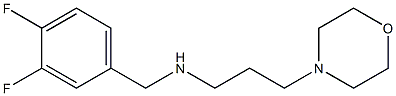 [(3,4-difluorophenyl)methyl][3-(morpholin-4-yl)propyl]amine Struktur