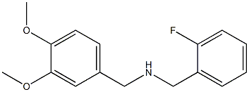 [(3,4-dimethoxyphenyl)methyl][(2-fluorophenyl)methyl]amine Struktur