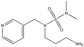 [(3-aminopropyl)(pyridin-3-ylmethyl)sulfamoyl]dimethylamine Struktur