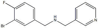 [(3-bromo-4-fluorophenyl)methyl](pyridin-3-ylmethyl)amine Struktur