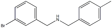 [(3-bromophenyl)methyl][(4-methylphenyl)methyl]amine Struktur