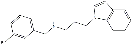 [(3-bromophenyl)methyl][3-(1H-indol-1-yl)propyl]amine Struktur