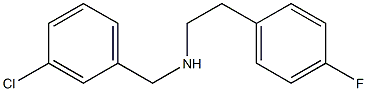 [(3-chlorophenyl)methyl][2-(4-fluorophenyl)ethyl]amine Struktur