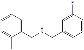 [(3-fluorophenyl)methyl][(2-methylphenyl)methyl]amine Struktur