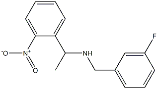 [(3-fluorophenyl)methyl][1-(2-nitrophenyl)ethyl]amine Struktur