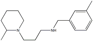 [(3-methylphenyl)methyl][3-(2-methylpiperidin-1-yl)propyl]amine Struktur