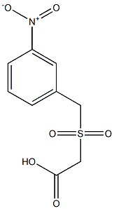 [(3-nitrobenzyl)sulfonyl]acetic acid Struktur