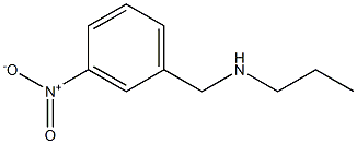 [(3-nitrophenyl)methyl](propyl)amine Struktur