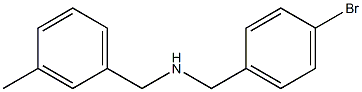 [(4-bromophenyl)methyl][(3-methylphenyl)methyl]amine Struktur