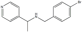 [(4-bromophenyl)methyl][1-(pyridin-4-yl)ethyl]amine Struktur