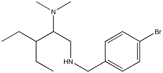 [(4-bromophenyl)methyl][2-(dimethylamino)-3-ethylpentyl]amine Struktur