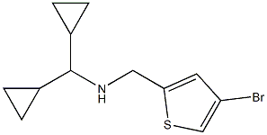 [(4-bromothiophen-2-yl)methyl](dicyclopropylmethyl)amine Struktur