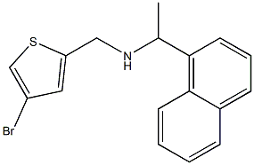 [(4-bromothiophen-2-yl)methyl][1-(naphthalen-1-yl)ethyl]amine Struktur