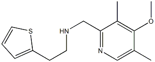 [(4-methoxy-3,5-dimethylpyridin-2-yl)methyl][2-(thiophen-2-yl)ethyl]amine Struktur