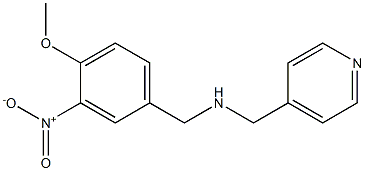 [(4-methoxy-3-nitrophenyl)methyl](pyridin-4-ylmethyl)amine Struktur