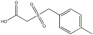 [(4-methylbenzyl)sulfonyl]acetic acid Struktur