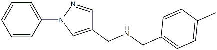 [(4-methylphenyl)methyl][(1-phenyl-1H-pyrazol-4-yl)methyl]amine Struktur