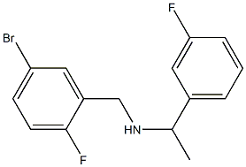 [(5-bromo-2-fluorophenyl)methyl][1-(3-fluorophenyl)ethyl]amine Struktur