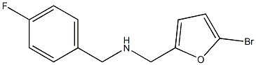 [(5-bromofuran-2-yl)methyl][(4-fluorophenyl)methyl]amine Struktur