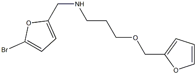 [(5-bromofuran-2-yl)methyl][3-(furan-2-ylmethoxy)propyl]amine Struktur