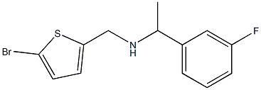 [(5-bromothiophen-2-yl)methyl][1-(3-fluorophenyl)ethyl]amine Struktur