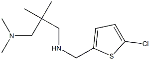 [(5-chlorothiophen-2-yl)methyl]({2-[(dimethylamino)methyl]-2-methylpropyl})amine Struktur