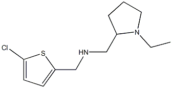 [(5-chlorothiophen-2-yl)methyl][(1-ethylpyrrolidin-2-yl)methyl]amine Struktur