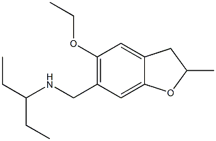 [(5-ethoxy-2-methyl-2,3-dihydro-1-benzofuran-6-yl)methyl](pentan-3-yl)amine Struktur