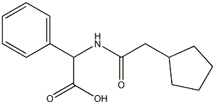 [(cyclopentylacetyl)amino](phenyl)acetic acid Struktur