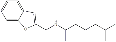 [1-(1-benzofuran-2-yl)ethyl](6-methylheptan-2-yl)amine Struktur