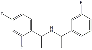 [1-(2,4-difluorophenyl)ethyl][1-(3-fluorophenyl)ethyl]amine Struktur